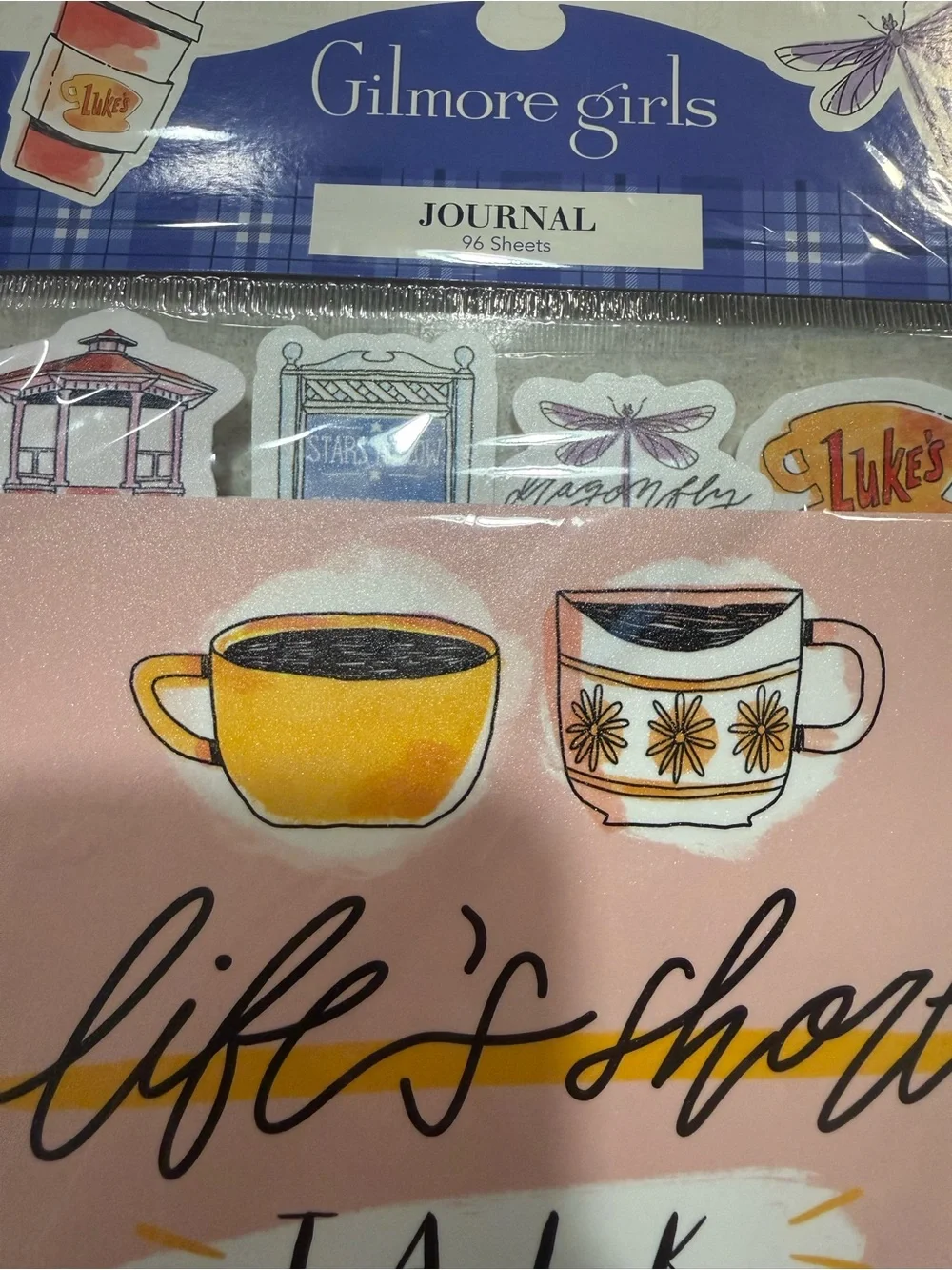 Pink 'Life's Short Talk Fast' Spiral Journal Gilmore Girls